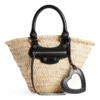 Le Cagole Small Basket “Beige Black” 7710652AAVE9260