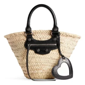 Le Cagole Small Basket “Beige Black” 7710652AAVE9260