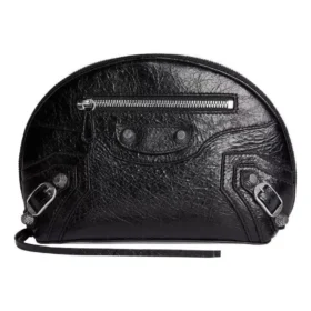 Le Cagole Small Cosmetic Pouch “Black” 7636121VG9Y1000