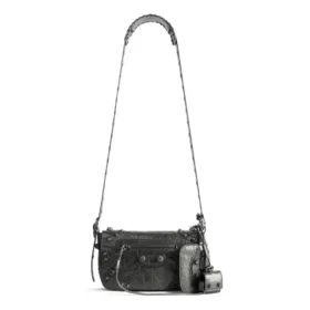 Le Cagole Xs Flap Bag Metallized “Metalic Grey” 7190822AAWR1314