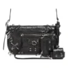 Le Cagole Xs Flap Bag With Piercings “Black” 7190822AAE31000