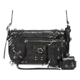 Le Cagole Xs Flap Bag With Piercings “Black” 7190822AAE31000