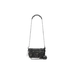 Le Cagole Xs Flap Bag With Piercings “Black” 7190822AAE31000