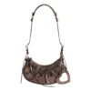 Le Cagole Xs Shoulder Bag Metallized “Brown” 6713090GT3Y2564
