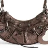 Le Cagole Xs Shoulder Bag Metallized “Brown” 6713090GT3Y2564