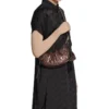 Le Cagole Xs Shoulder Bag Metallized “Brown” 6713090GT3Y2564