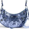 Le Cagole XS Shoulder Bag Metallized “Purple” 6713090GT3Y5214