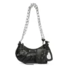 Le Cagole Xs Shoulder Bag With Chain “Black” 7128131VG9Y1000