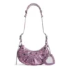 Le Cagole XS Shoulder Bag With Leopard Print “Pink” 6713092AAV75651