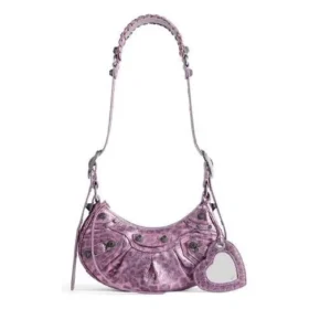 Le Cagole XS Shoulder Bag With Leopard Print “Pink” 6713092AAV75651