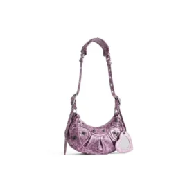 Le Cagole XS Shoulder Bag With Leopard Print “Pink” 6713092AAV75651