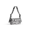 Le Cagole Xs Sling Bag Metallized “Silver” 7716700GT3Y8103