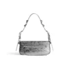 Le Cagole Xs Sling Bag Metallized “Silver” 7716700GT3Y8103