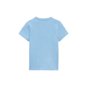 Logo Chest Printing Alphabet Loose Short Sleeve Light Blue 578133TGV755840
