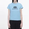 Logo Chest Printing Alphabet Loose Short Sleeve Light Blue 578133TGV755840