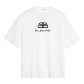 Logo Chest Printing Alphabet Short Sleeve White 570813TEV489044