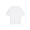 Logo Chest Printing Alphabet Short Sleeve White 570813TEV489044