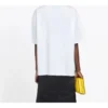 Logo Chest Printing Alphabet Short Sleeve White 570813TEV489044