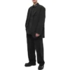 Logo Collar Long Sleeve Button Down Shirt “Black” 671586TYB181000
