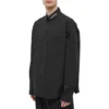 Logo Collar Long Sleeve Button Down Shirt “Black” 671586TYB181000