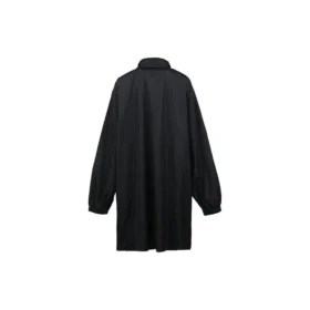 Logo Intarsia Raincoat “Black” 681449TLO061000