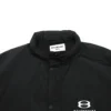 Logo Intarsia Raincoat “Black” 681449TLO061000