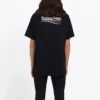 Logo Loose Fit Short Sleeve Unisex Black 556150TAV441000