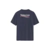 Logo Pattern Short Sleeve Unisex Navy Blue 556150TAV444128
