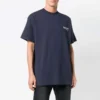 Logo Pattern Short Sleeve Unisex Navy Blue 556150TAV444128