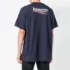 Logo Pattern Short Sleeve Unisex Navy Blue 556150TAV444128