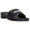 Logo Pool Clog Slides “Black Rubber” 707094W1S9M1090
