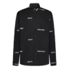Logo Print Cotton Shirt “Black” 662983TOL651070