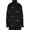 Logo Print Cotton Shirt “Black” 662983TOL651070