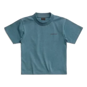 Logo Print Cotton T-Shirt “Blue” 681864TOVK74005