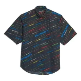 Logo Print Short Sleeve Shirt “Black” 556869TDL542771
