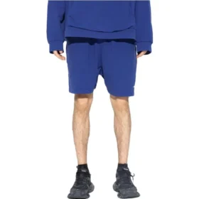 Logo Print Shorts “Indigo Dirty White” 676137TNVB64388