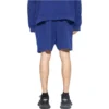 Logo Print Shorts “Indigo Dirty White” 676137TNVB64388