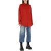 Logo Printing Long-Sleeved Shirt Red 623037TJLI16167
