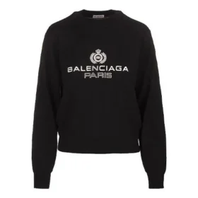 Logo Round-neck Sweatshirt Black 595106T15511073