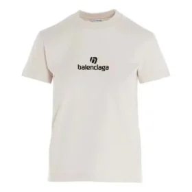 Logo Round-neck Tee Grey/White 612964TJVD99054