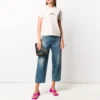 Logo Round-neck Tee Grey/White 612964TJVD99054