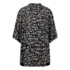 Logo Strips Minimal Short Sleeve Shirt “Black” 681813TML21-1269