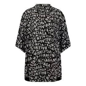 Logo Strips Minimal Short Sleeve Shirt “Black” 681813TML21-1269