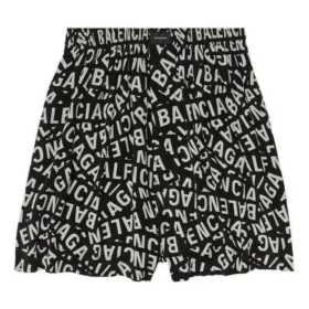 Logo Strips Pyjama Shorts “Black” 719975TML211269