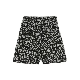 Logo Strips Pyjama Shorts “Black” 719975TML211269