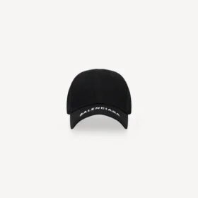 Logo visor cap in black