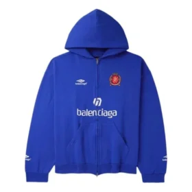 Logo Zip-Up Hoodie “Blue” 744457TSVG94011