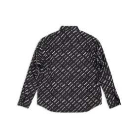 Logomania All Over Long Sleeve Shirt “Black” 662983TNLL11070