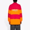 Long Sleeve Cut Up Polo “Raspberry Fluo Orange” 657073TKVA56667