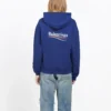 Loose Cotton Hoodie Blue 578135TIV531195